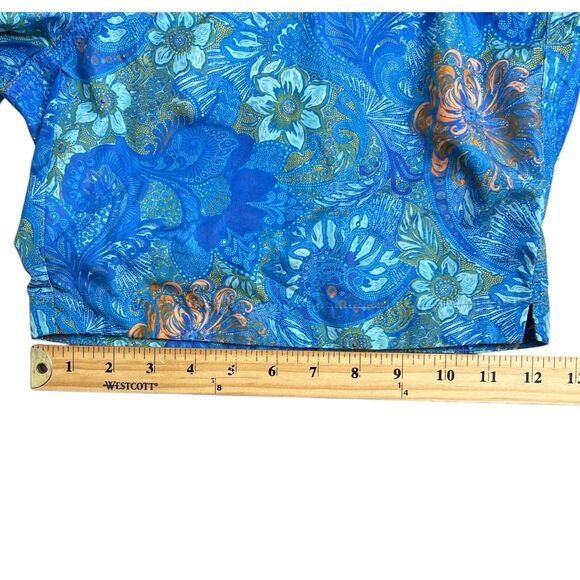 Peter Millar Collection Mens Large Blue Floral 7" Inseam Swin Trunks - Picture 7 of 9